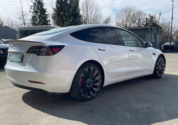 Tesla Model 3 cena 182500 przebieg: 18850, rok produkcji 2021 z Wrocław małe 631